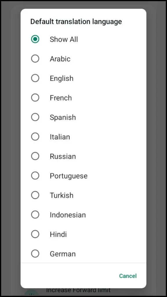 GB WhatsApp language translater
